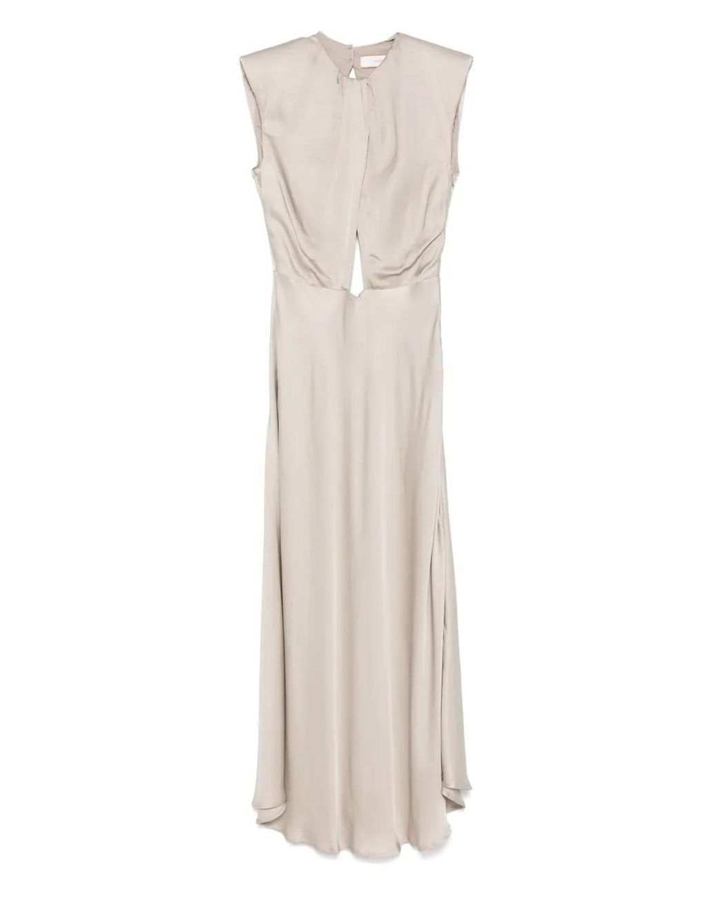 Akep White Satin Dress