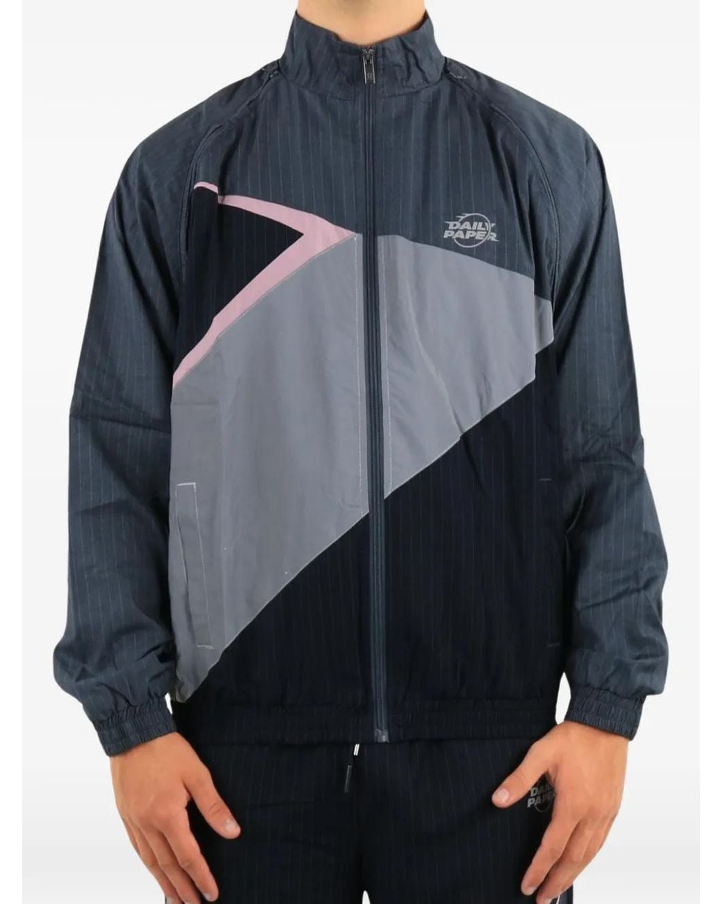 Daily Paper Blue Zip-Up Jacket for men