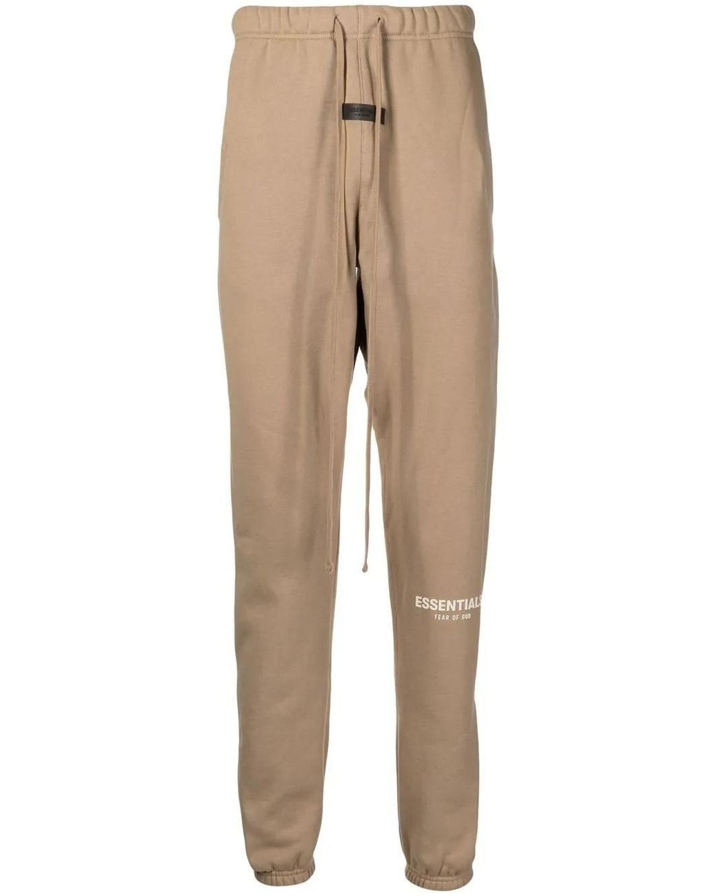 Fear Of God Natural Logo-Print Track-Pants for men