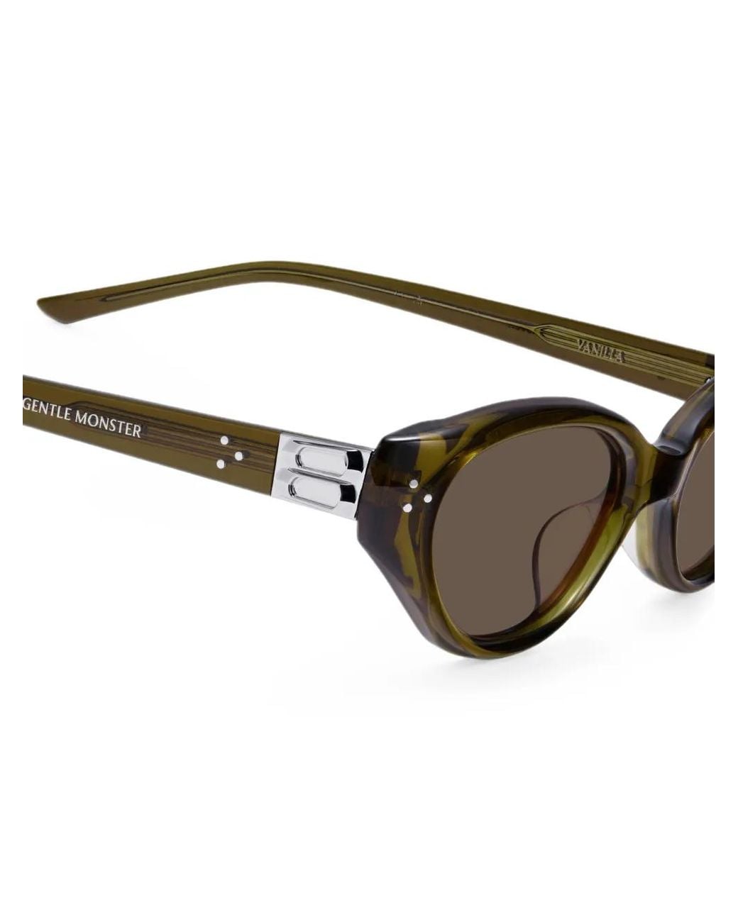 Gentle Monster Green Vanilla Cat-Eye Frame Sunglasses