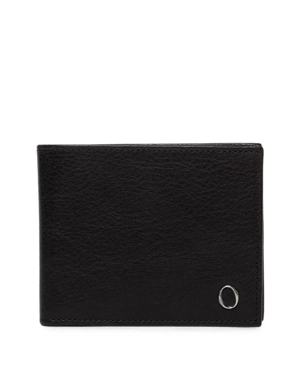 Orciani Black Lagoon Embossed Billfold Wallet for men