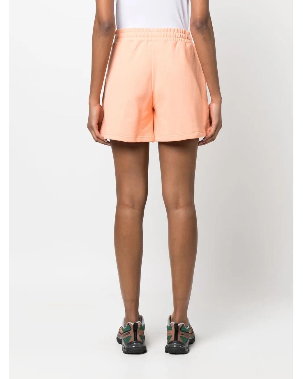 MSGM Pink Short En Maille À Coupe Courte