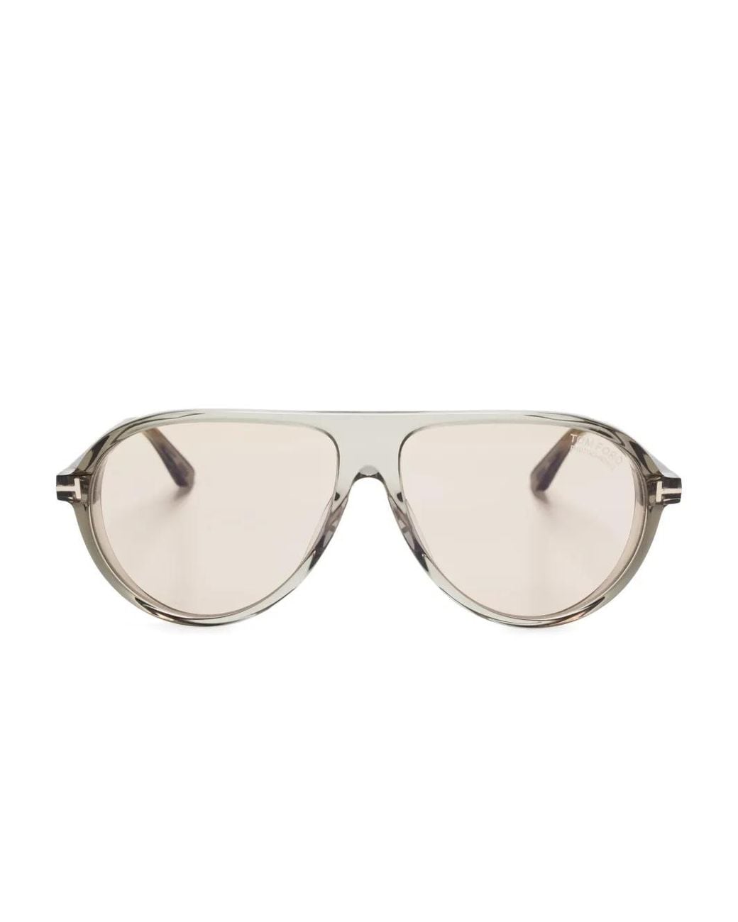 Tom Ford Natural Marcus Pilot-Frame Sunglasses