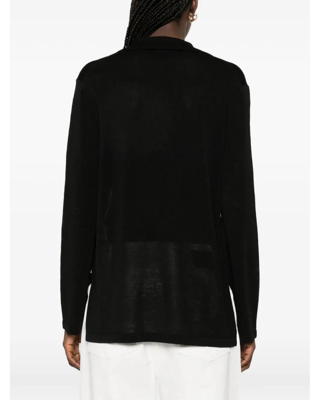 P.A.R.O.S.H. Black V-Neck Knitwear