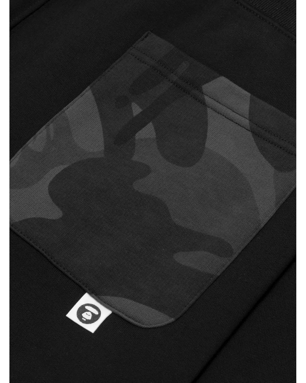Aape By A Bathing Ape Black Moonface Patch Track Pants for men