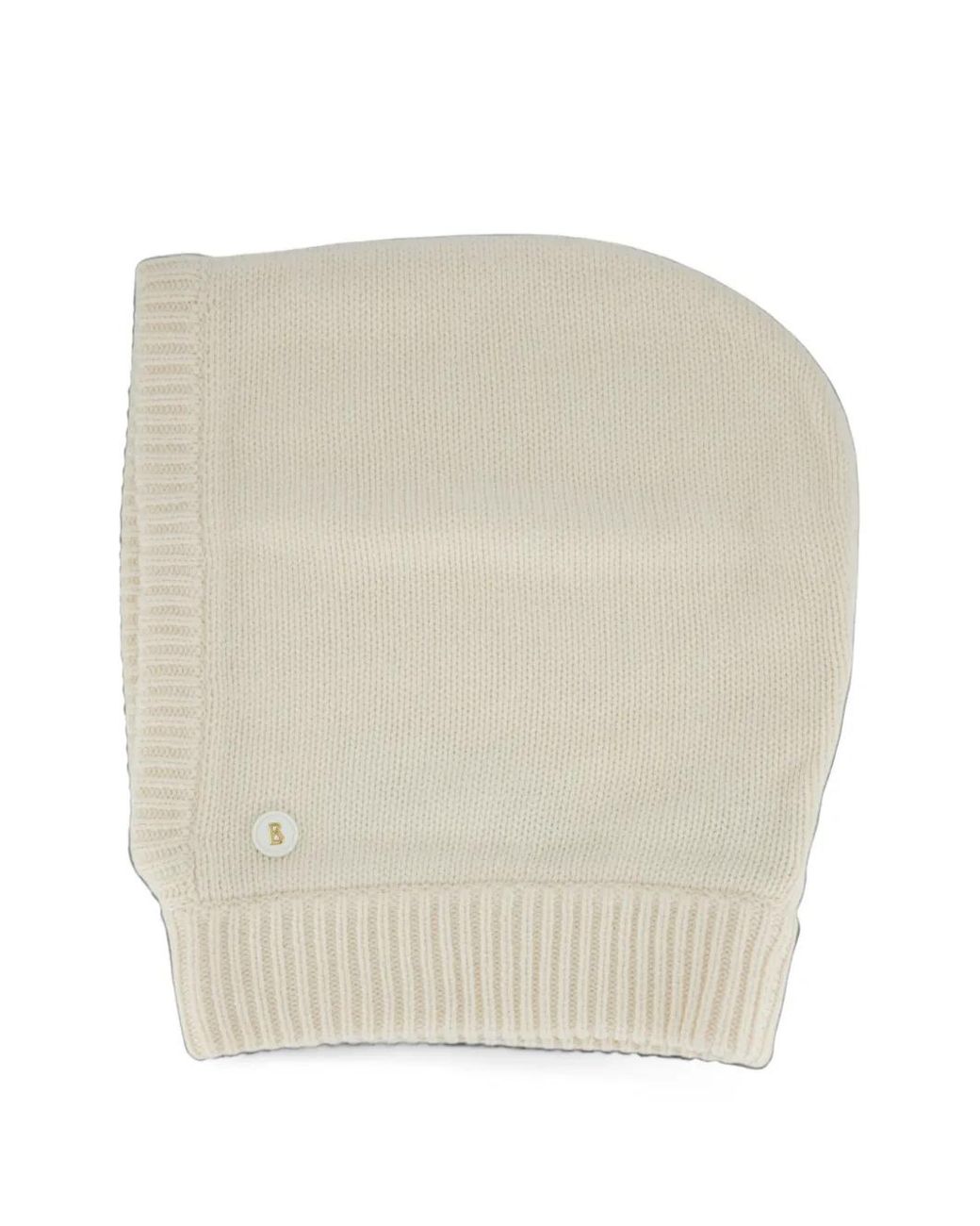 Bogner White Berny1 Ribbed-Knit Balaclava