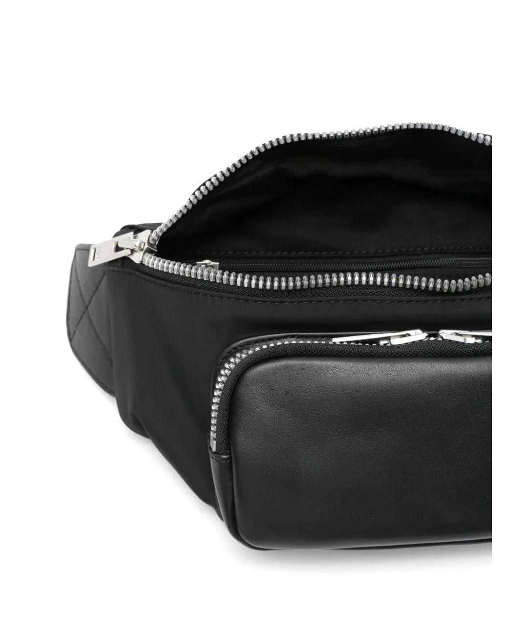 Moose Knuckles Black Logo Belt Bag for men