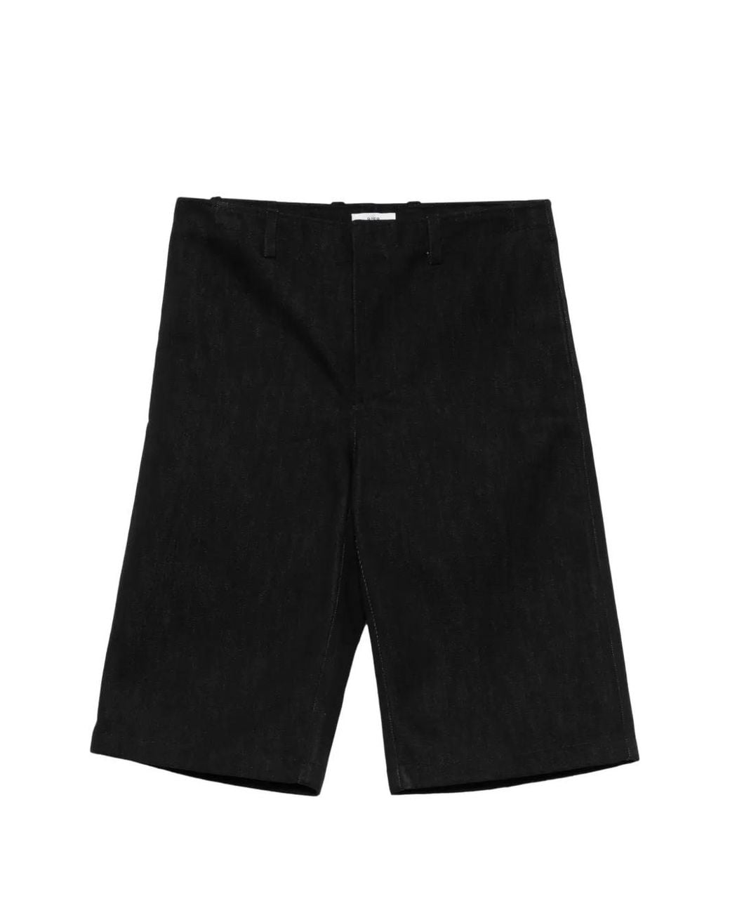 Rier Black Utility Gabardine Shorts for men