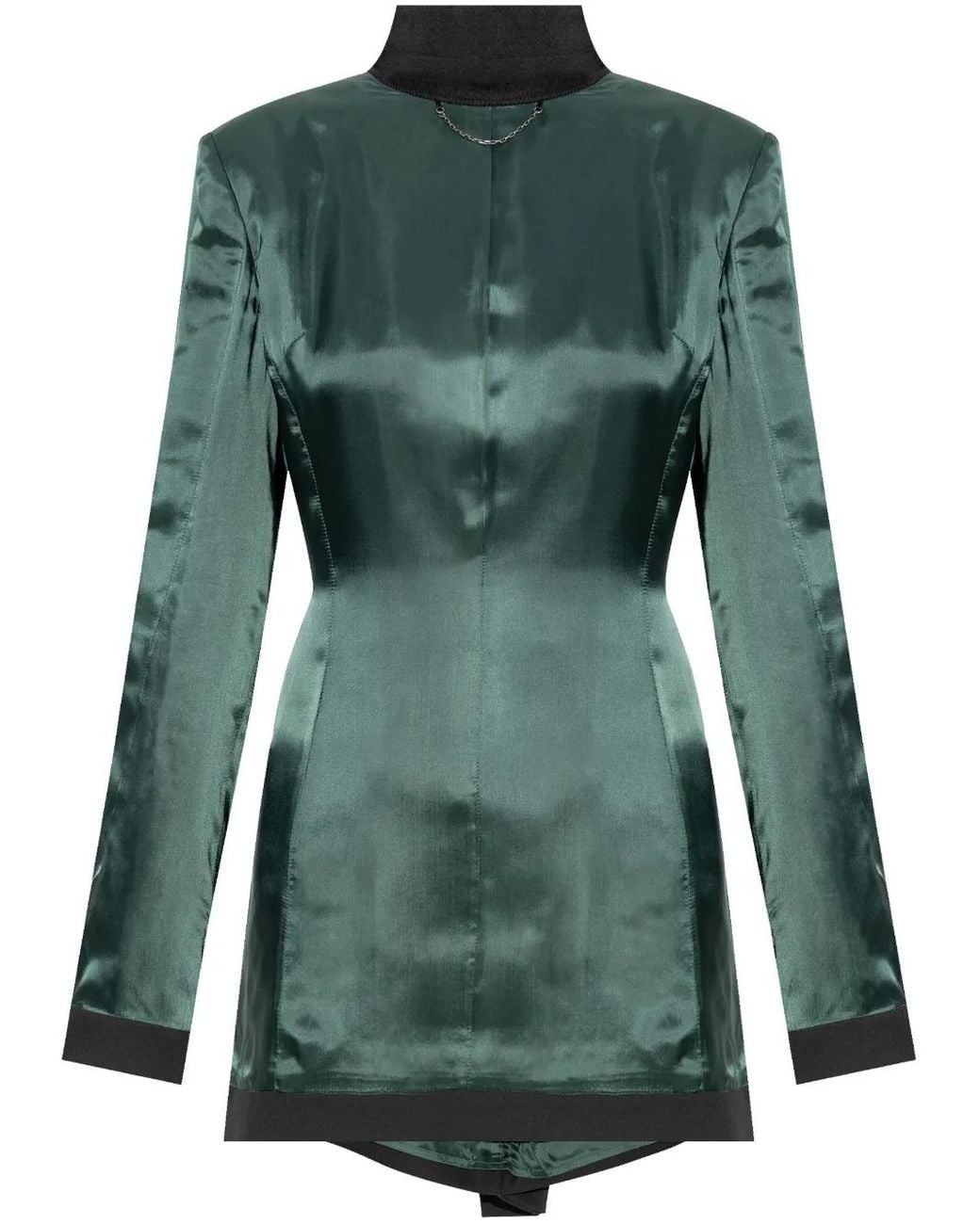 MM6 by Maison Margiela Green Inside-Out Effect Blazer