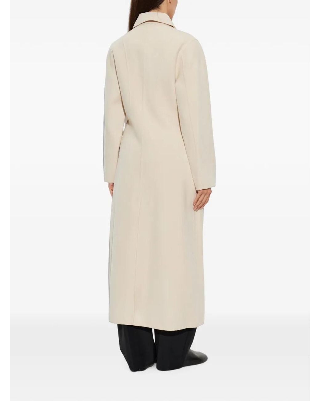 By Malene Birger White Magdalena Button-Up Coat