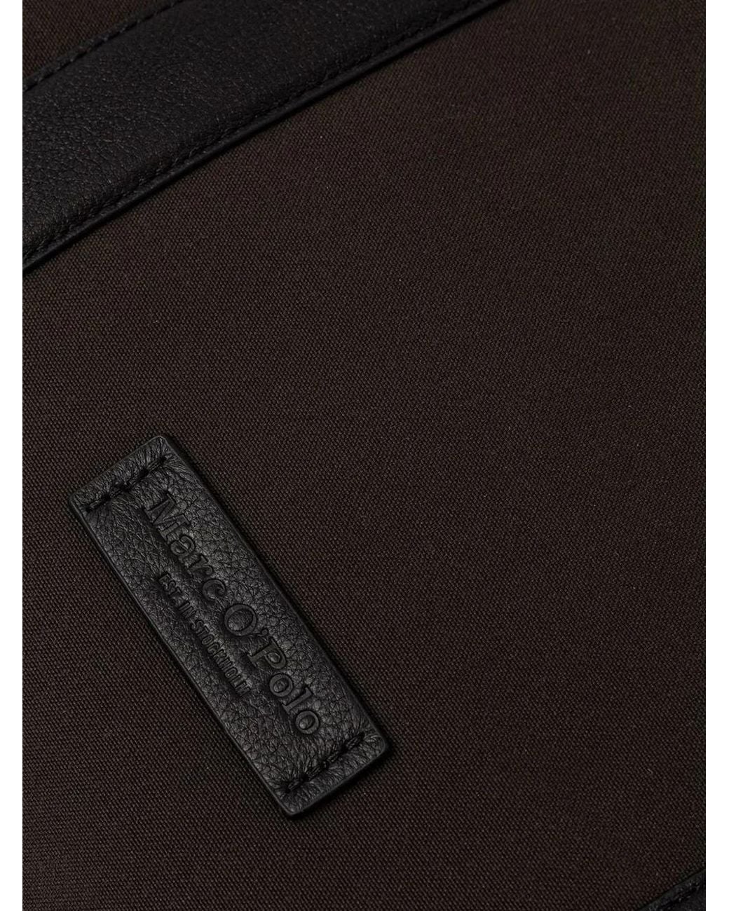 Marc O' Polo Black Grand Cabas Mari À Finitions En Cuir for men