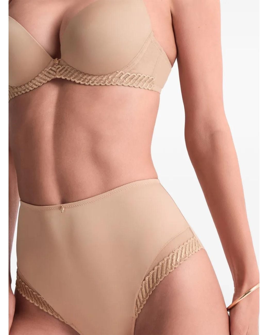 Aubade Natural Sheer Emotion Embroidered Briefs