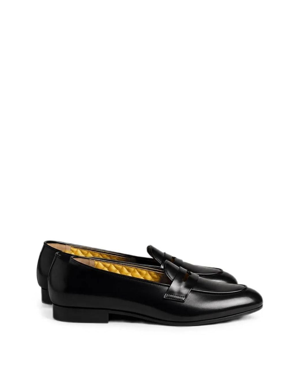 Fortela Black Crosby Leather Loafers for men