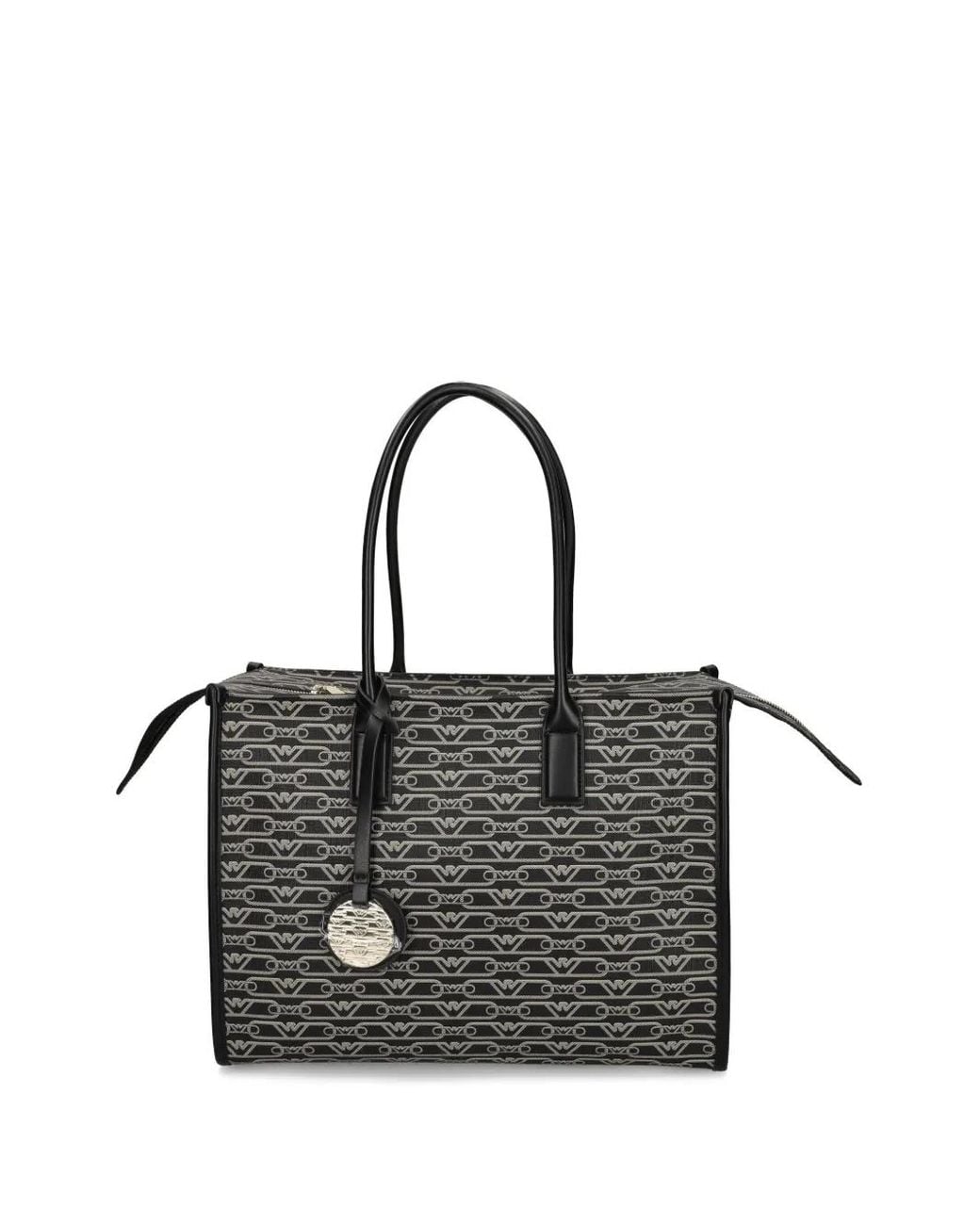 Emporio Armani Black Medium Shopping Bag