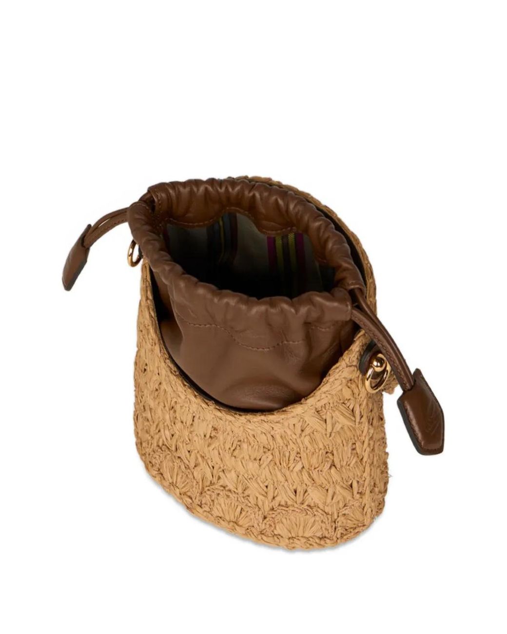 Etro Metallic Small Saturno Bucket Bag