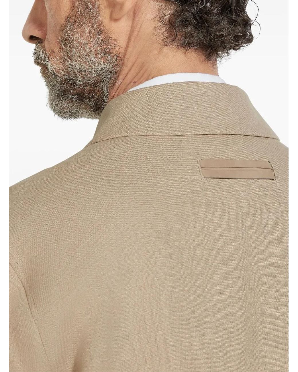 Zegna Natural Oasi Buttoned Jacket for men