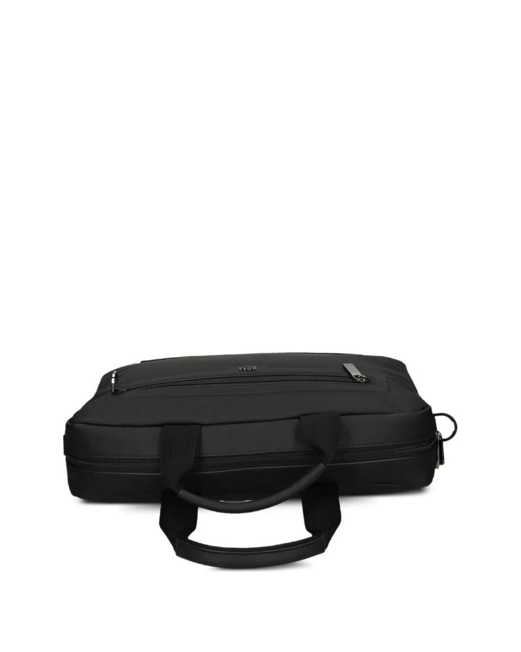 Boss Black Zip Top Laptop Bag for men