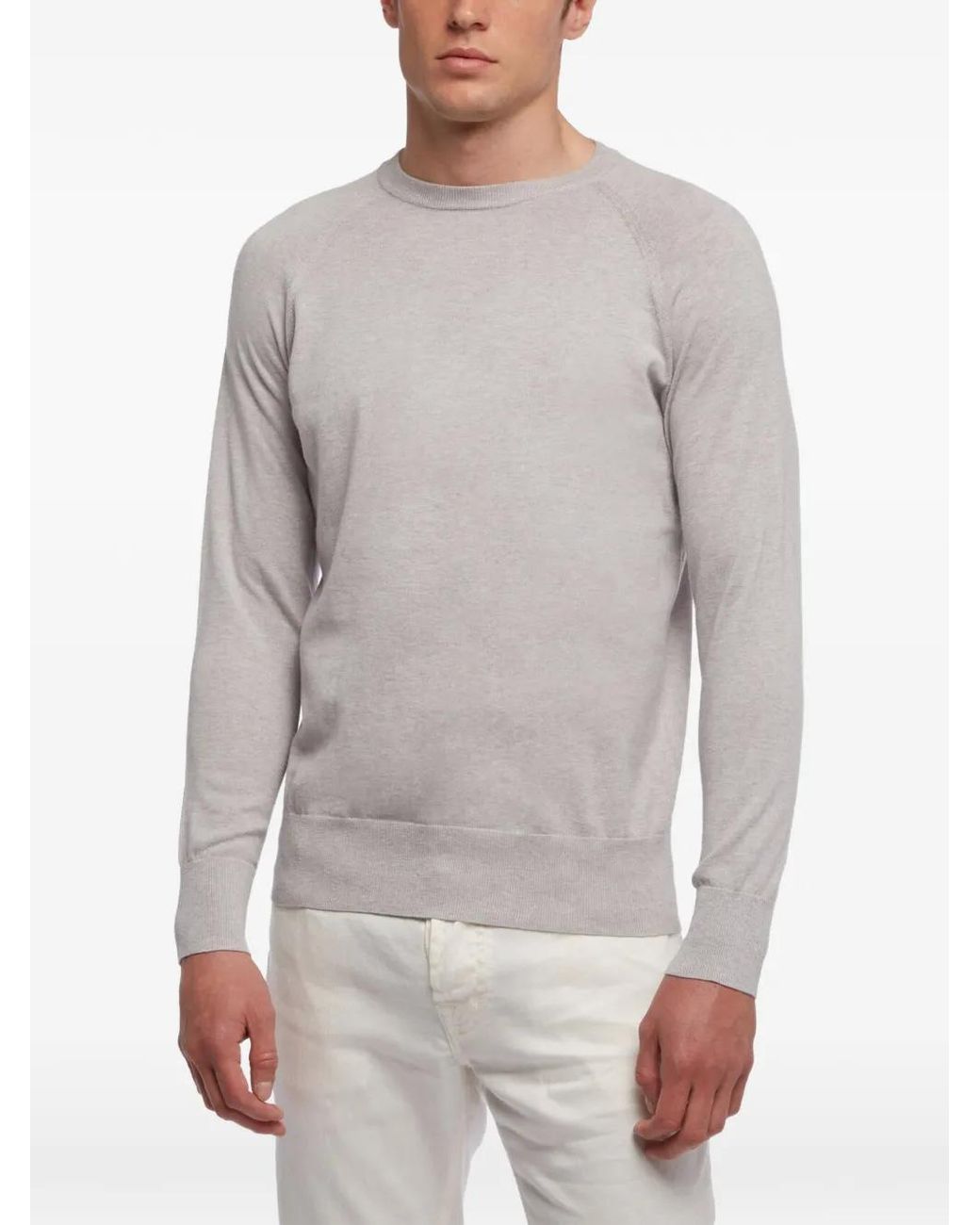 Brooks Brothers Gray Ribbed Sweater for men