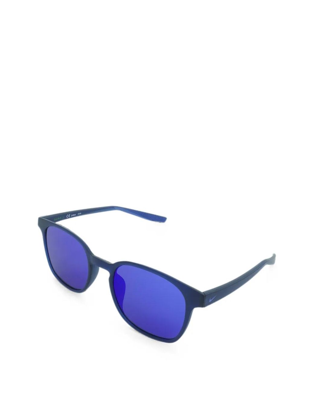 Nike Blue Session Square-Frame Sunglasses