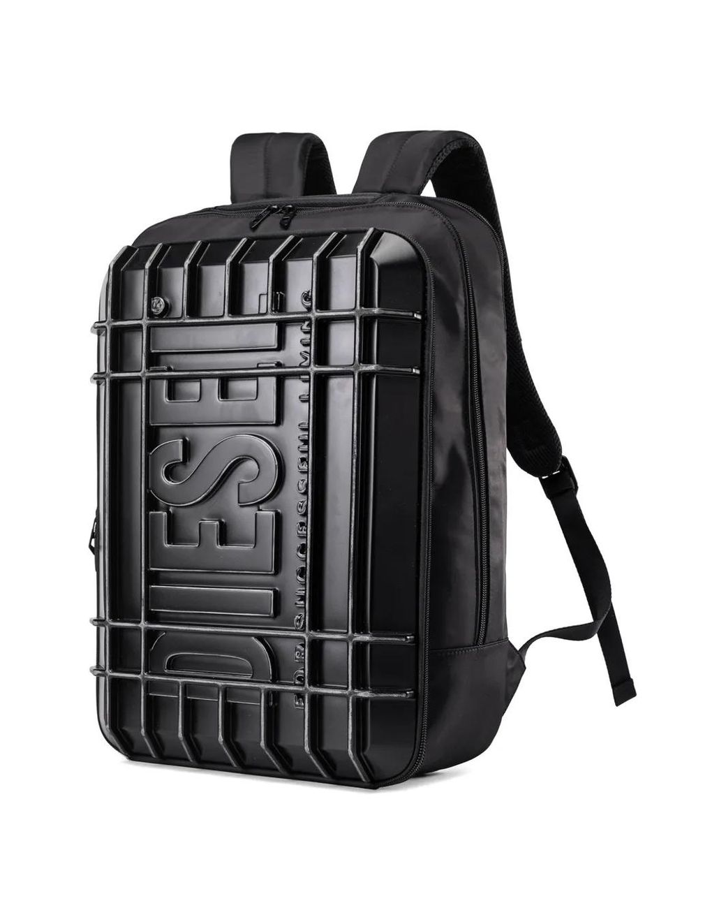 DIESEL Black Rucksack Mit Logo-Prägung