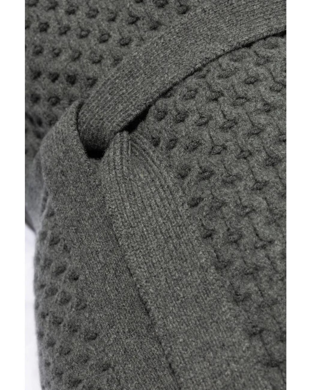 Fabiana Filippi Gray Tied Waist Knit Vest