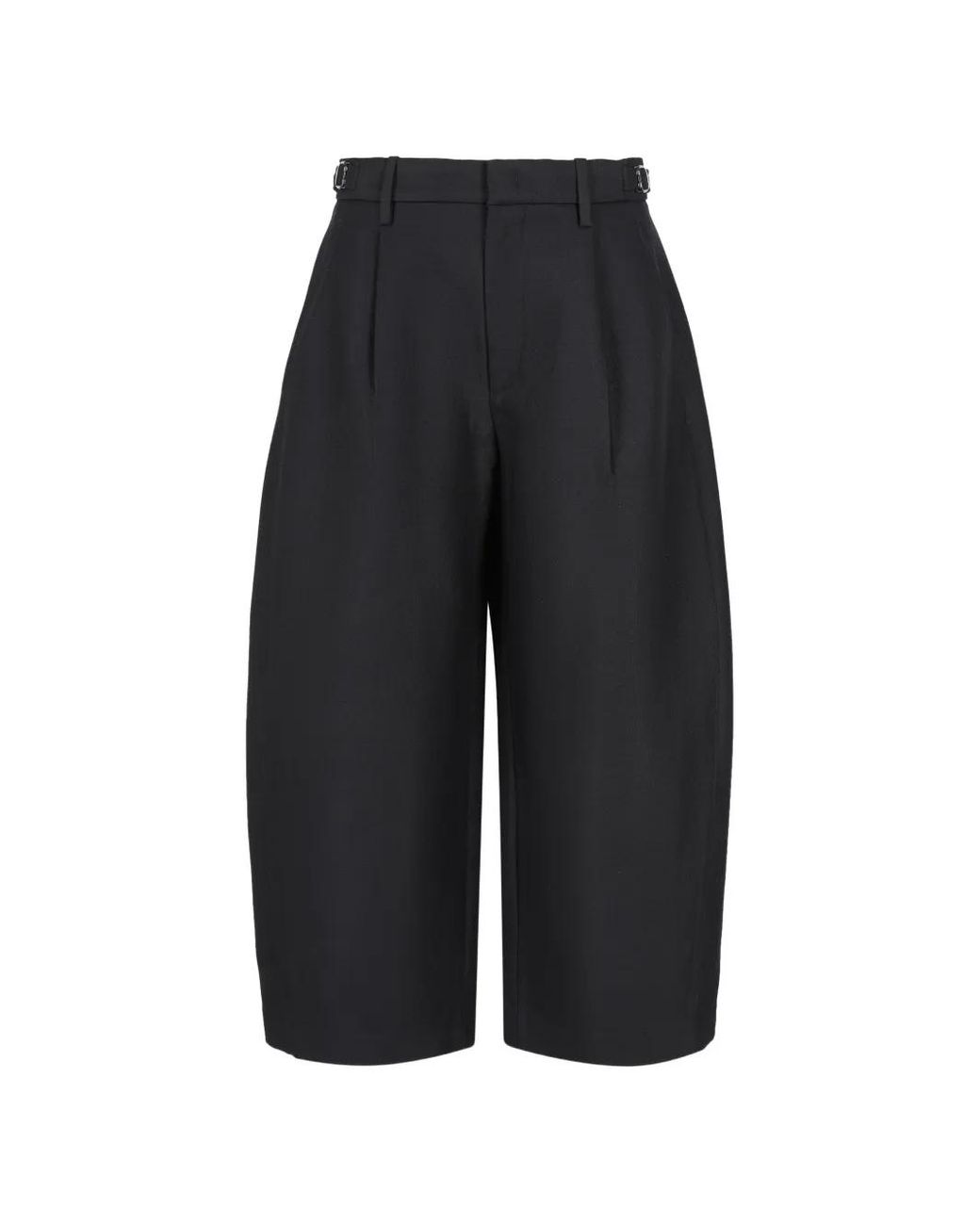 JNBY Black Pleated Wide-Leg Trousers