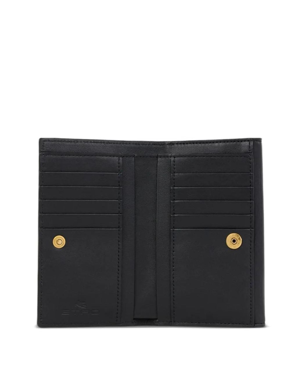 Etro Black Pony Leather Wallet