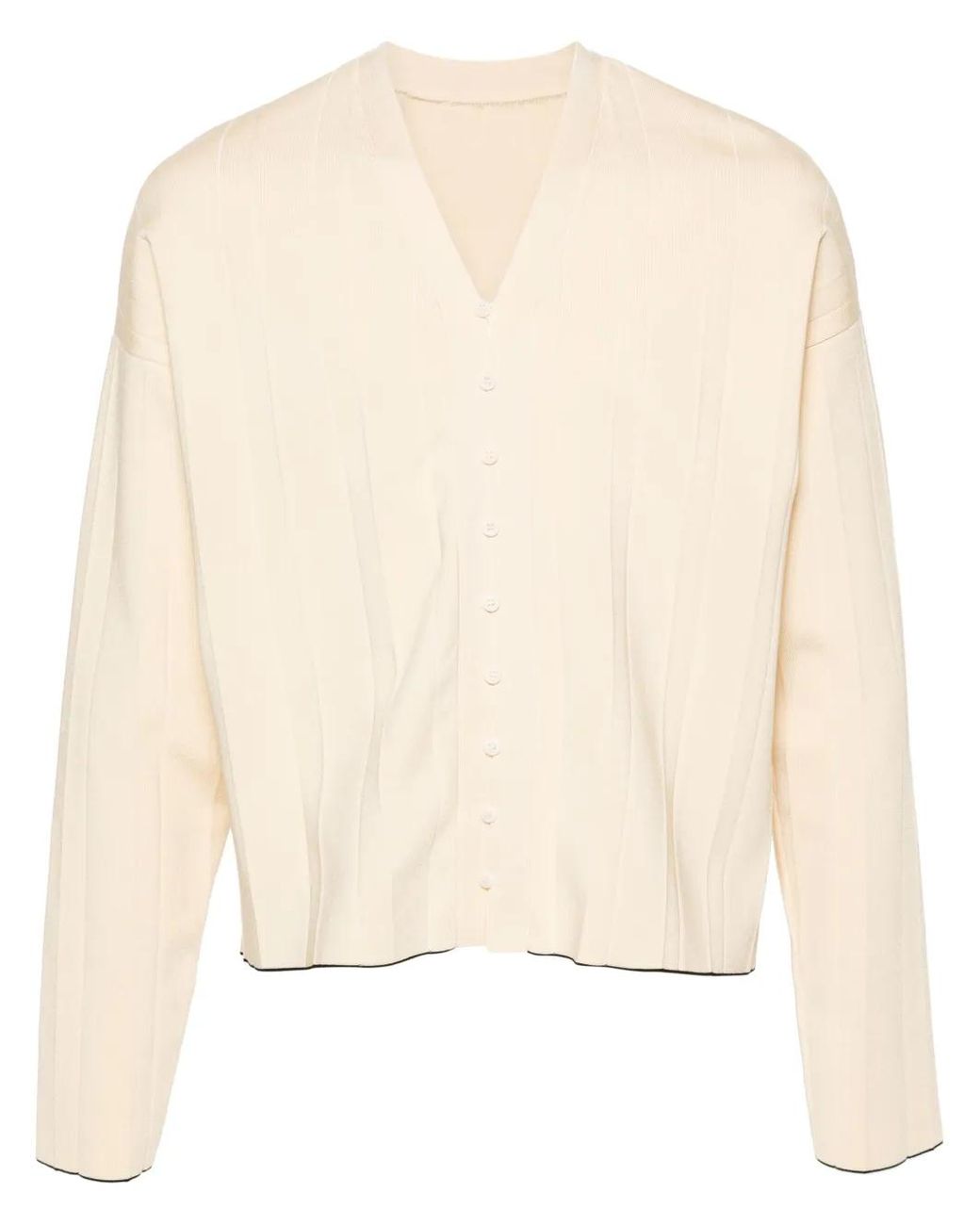 Jacquemus Geplooid Vest in het Natural voor heren