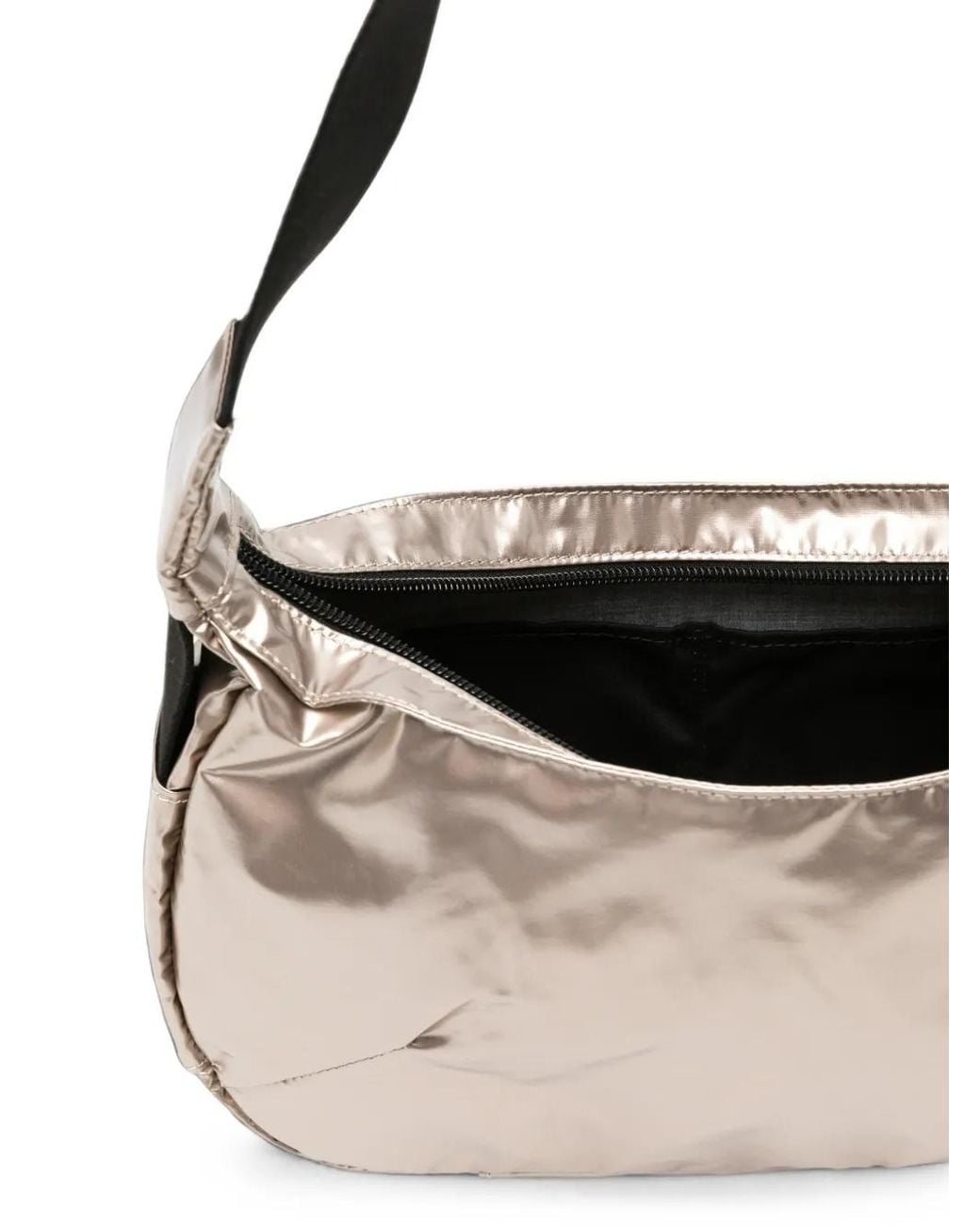 Jack Gomme White Metallic-Effect Shoulder Bag