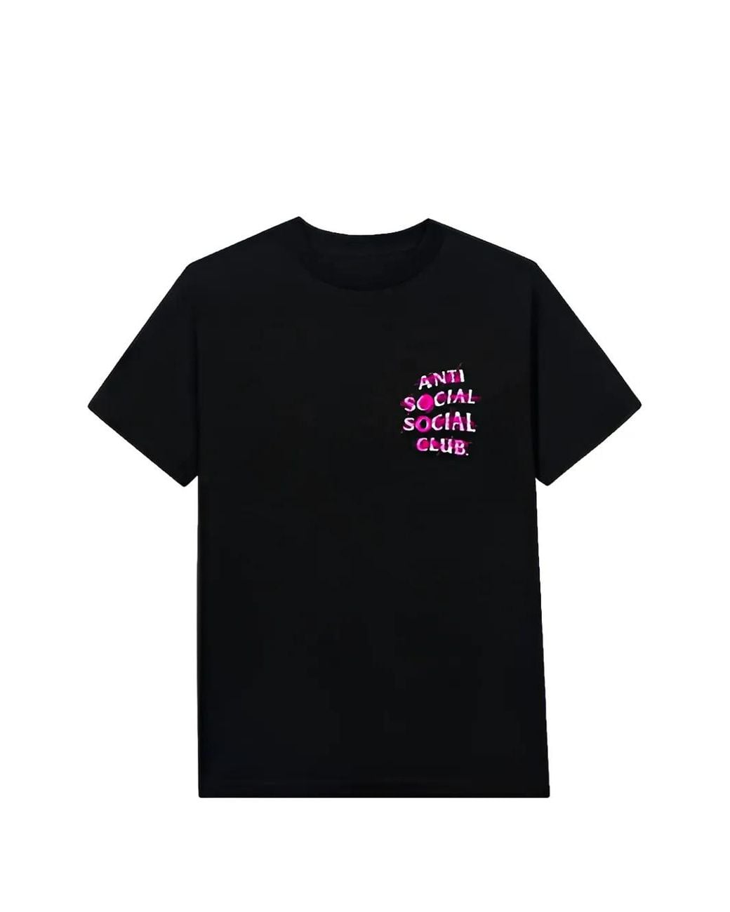 ANTI SOCIAL SOCIAL CLUB Black Nevermind Logo-Print T-Shirt for men