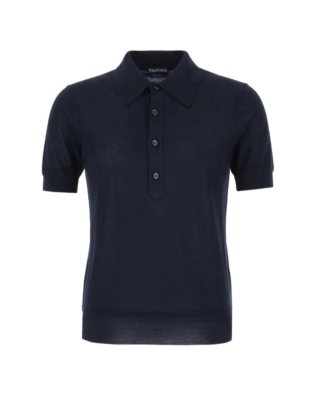 Tom Ford Blue Button Polo for men