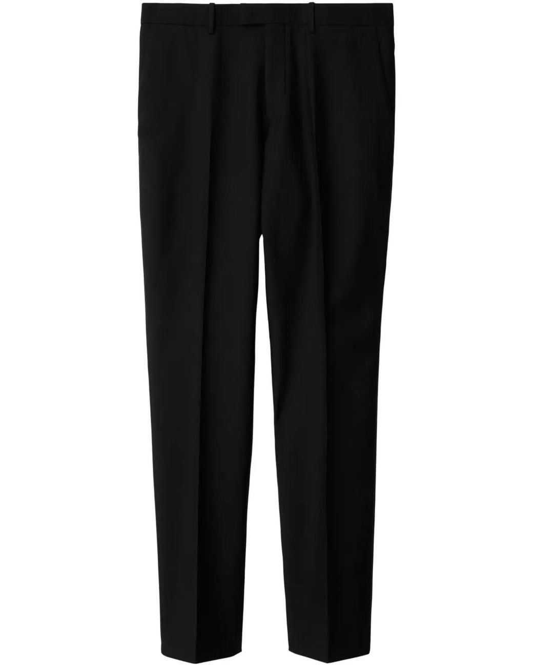 Burberry Black Wool Tailored Trousers for men