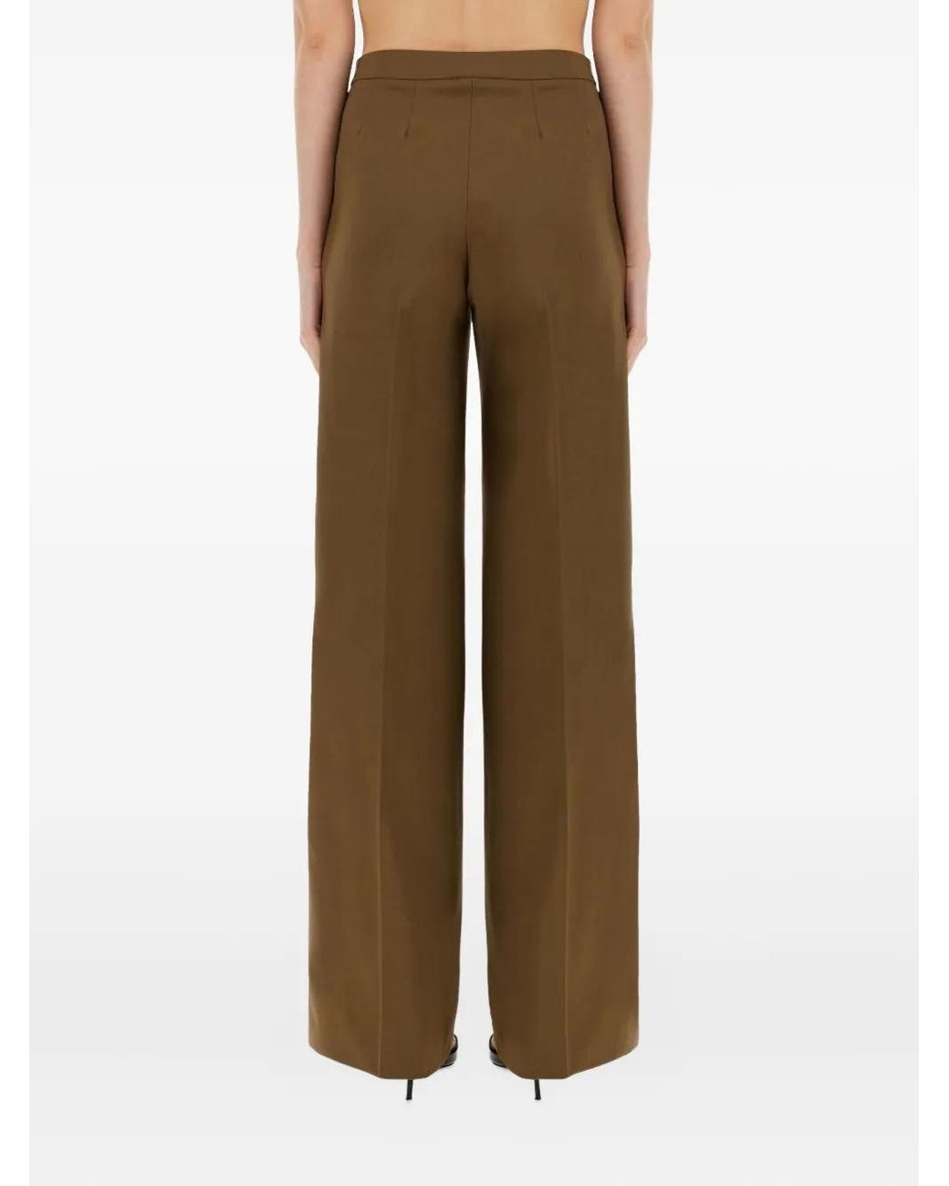 PT Torino Natural Wide-Leg Trousers