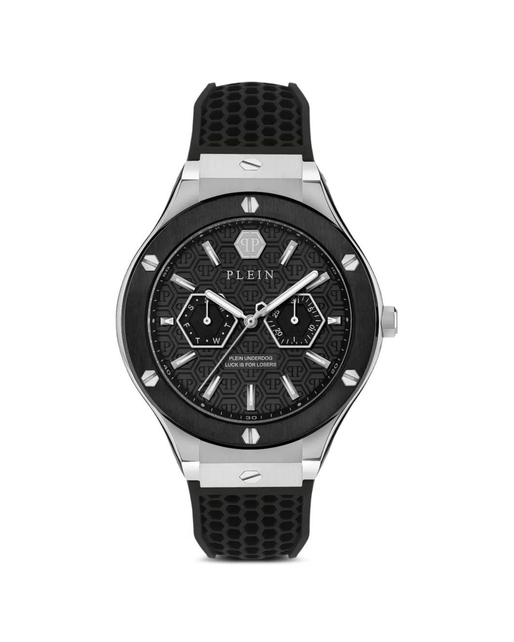 Philipp Plein Black Watches Underdog Multifunction for men