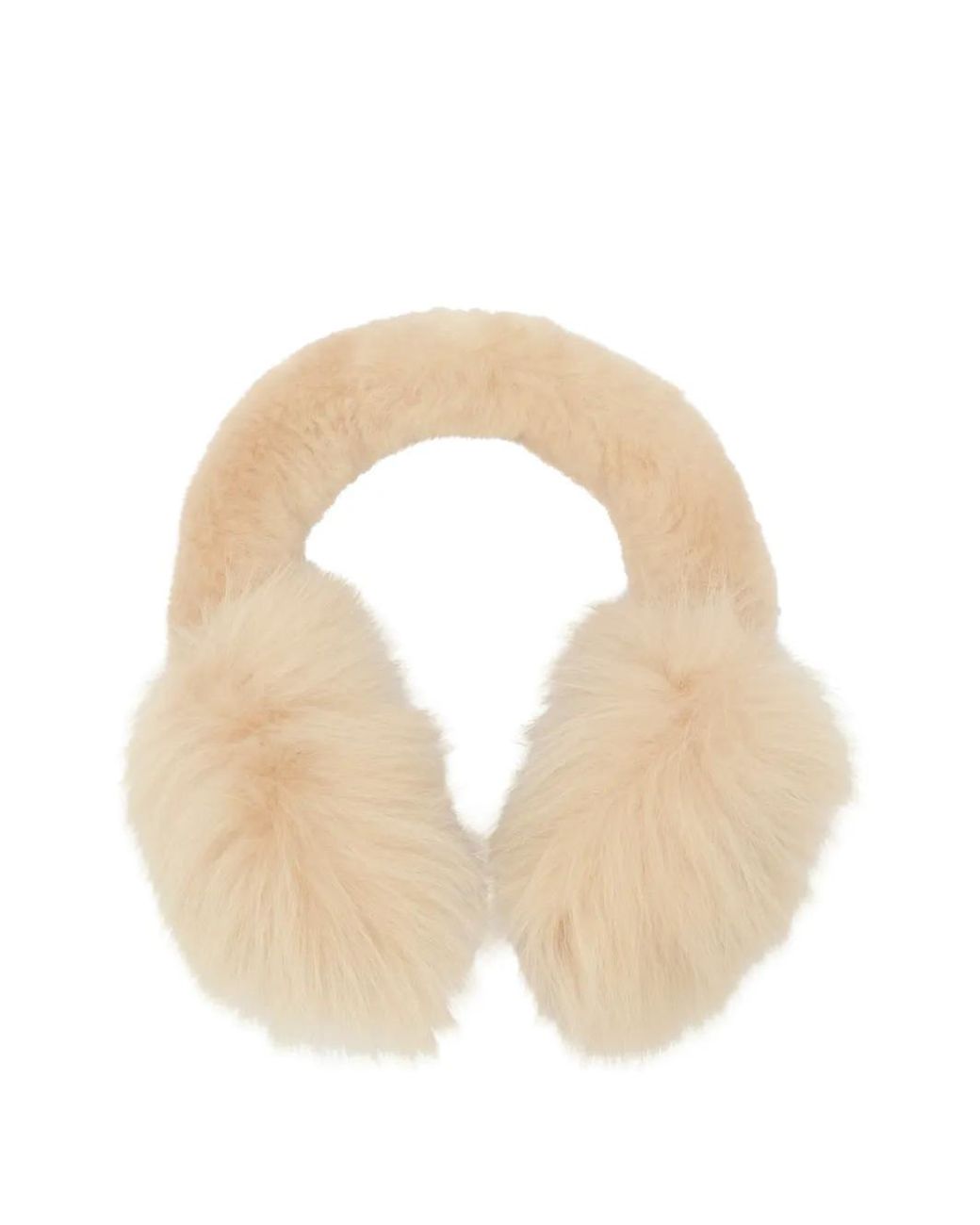 Burberry Natural Ohrenschützer Aus Shearling