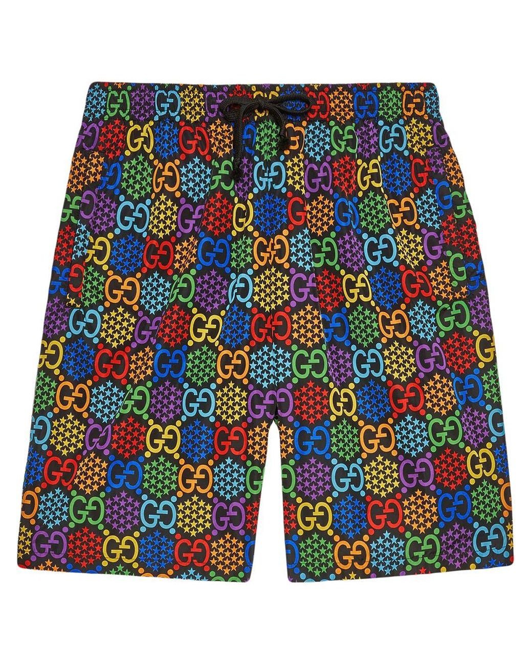 Gucci GG Psychedelic Print Swim Shorts in Black for Men | Lyst Gucci GG Psychedelic Print Swim Shorts in Black for Men | Lyst