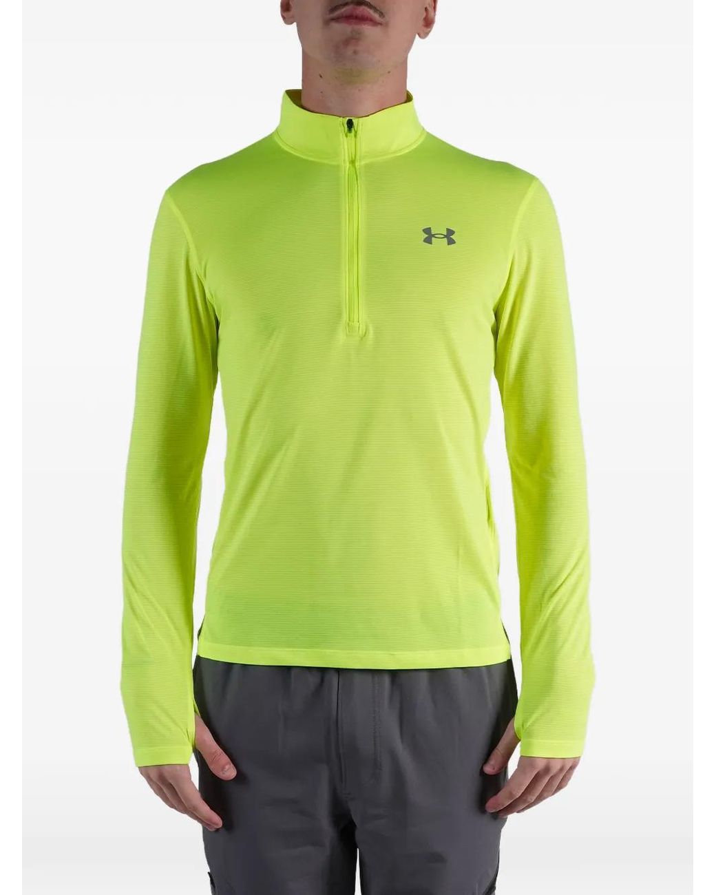 Under Armour Green Zip T-Shirt for men