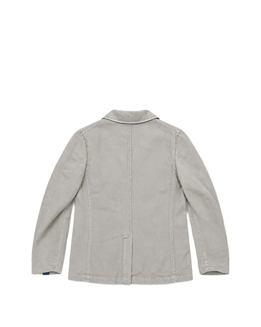 Santaniello Gray Zagara Single-Breasted Blazer for men