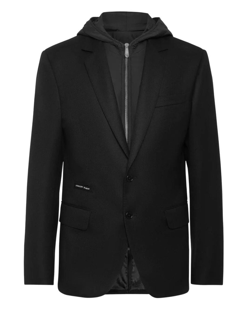 Philipp Plein Black Single-Breasted Blazer for men
