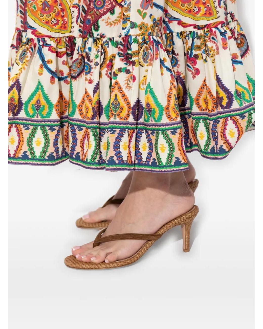 Gianvito Rossi Brown Calypso Thong Sandals