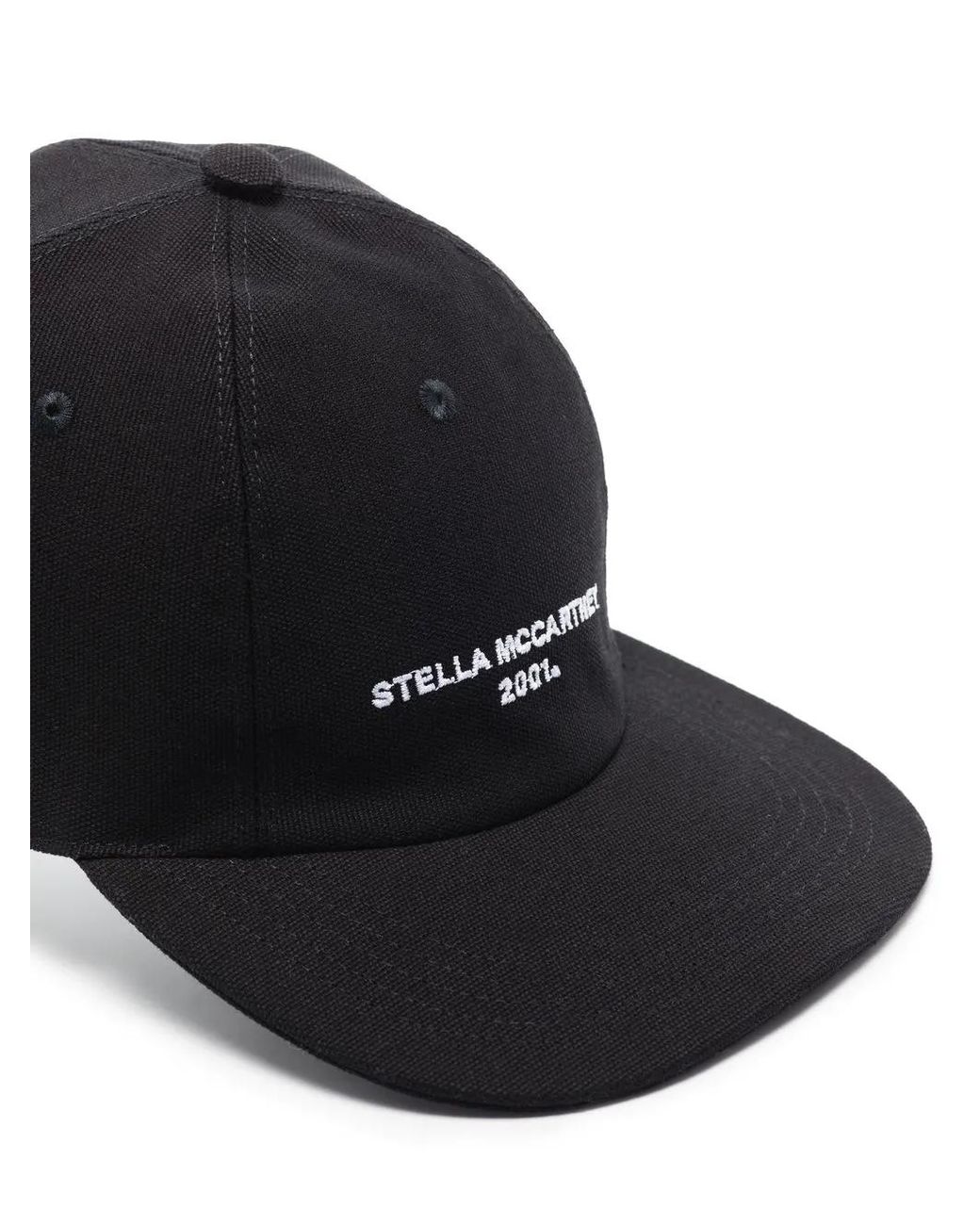 Stella McCartney Black Logo-Embroidered Baseball Cap