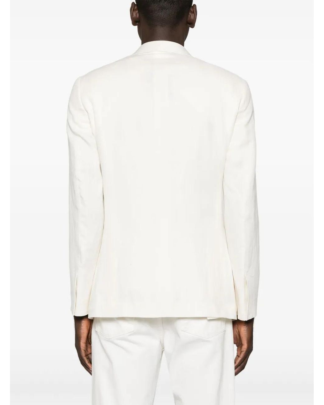 Ralph Lauren White Single-Breasted Blazer for men
