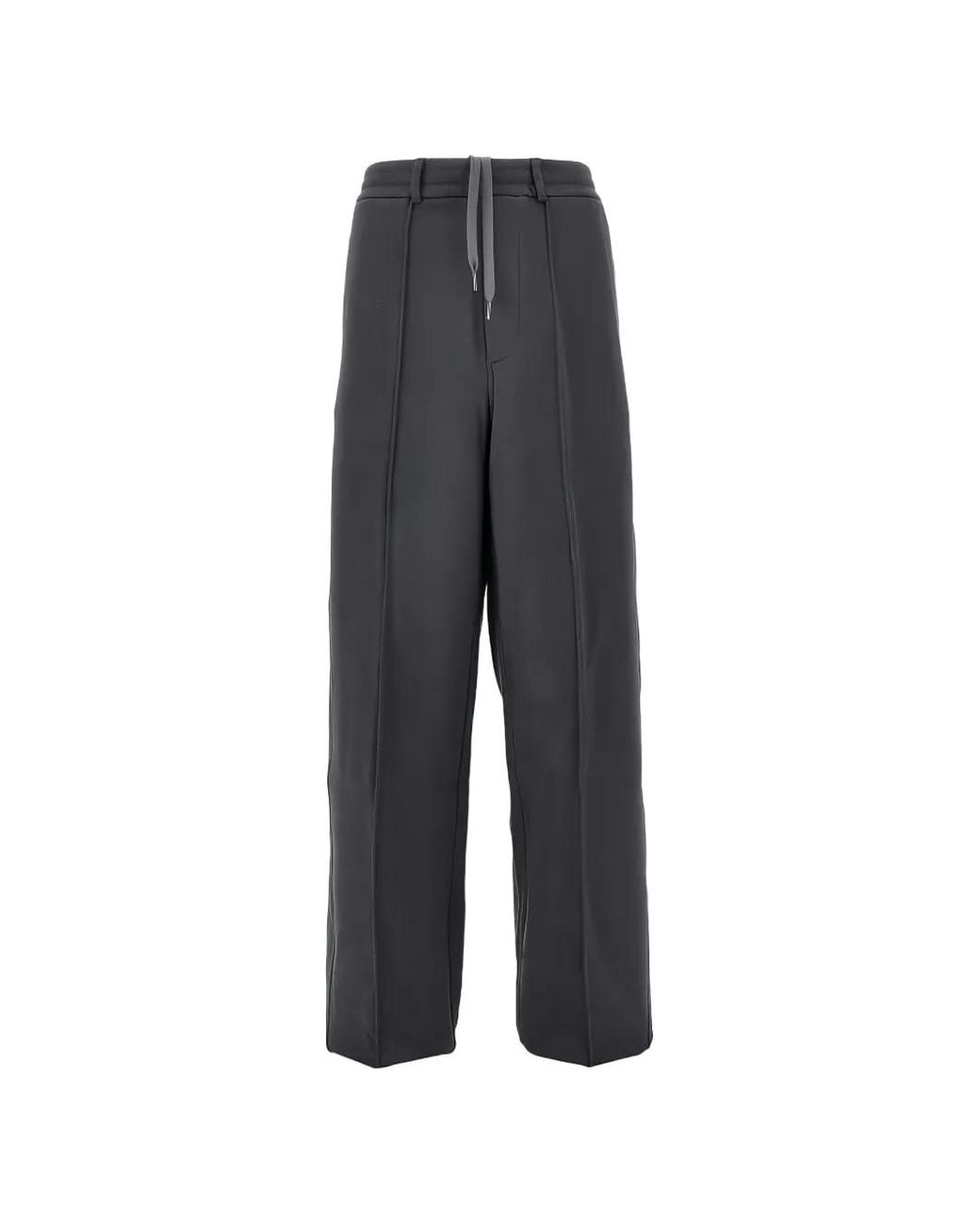 Emporio Armani Blue Pressed-Crease Track Pants for men