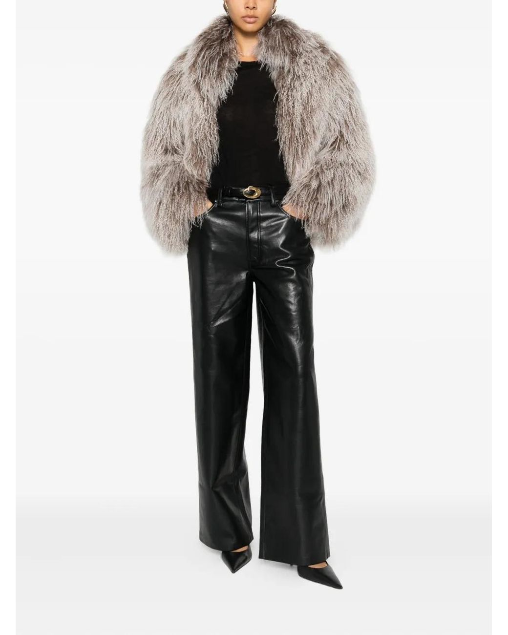 Anine Bing Black Manon Elasticated Trousers