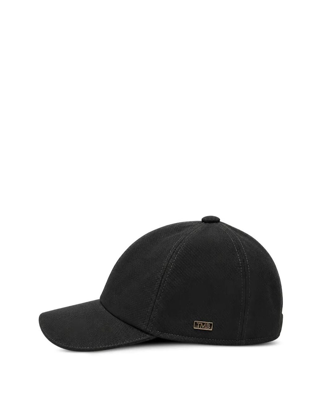Tombolini Black Logo-Plaque Baseball Cap for men