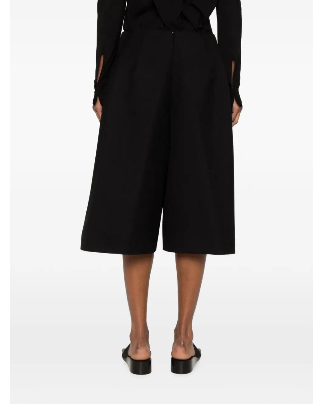 The Row Black Fauna Shorts