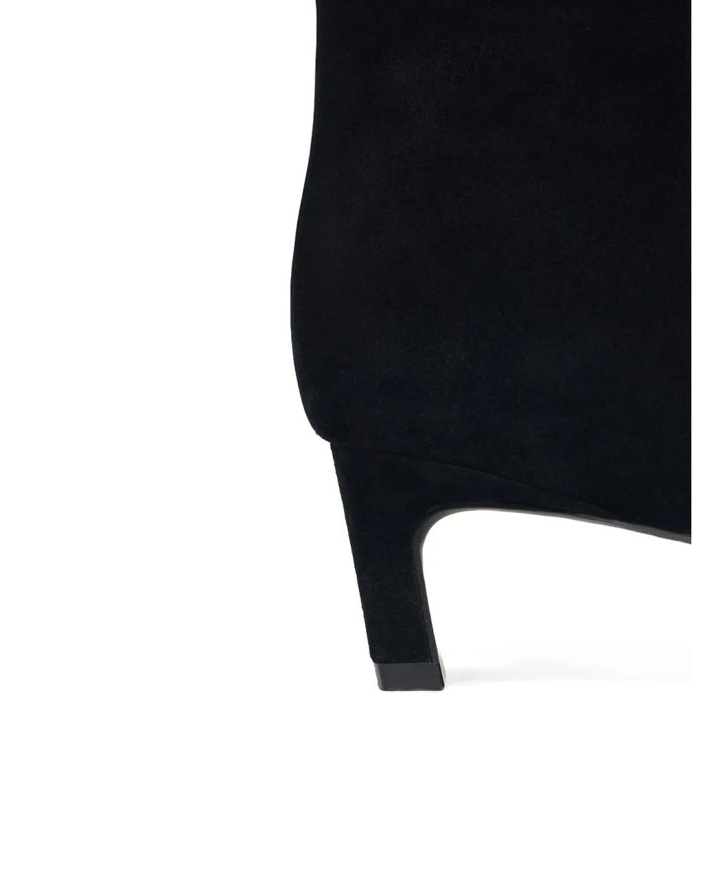 12 STOREEZ Black 45Mm Suede Ankle Boots