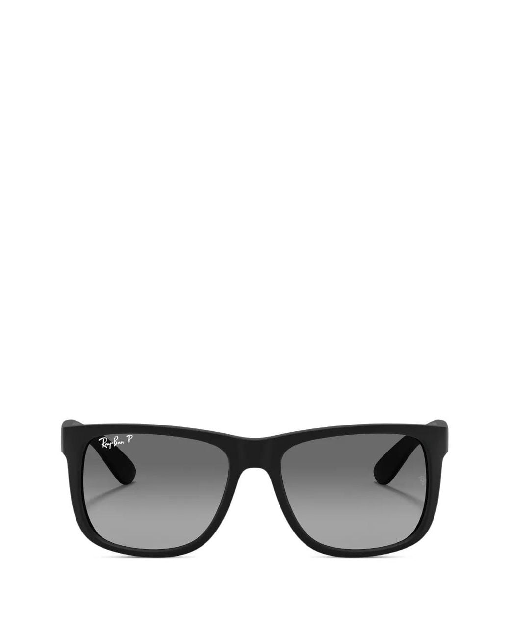 Ray-Ban Black Justin Classic Square Sunglasses for men