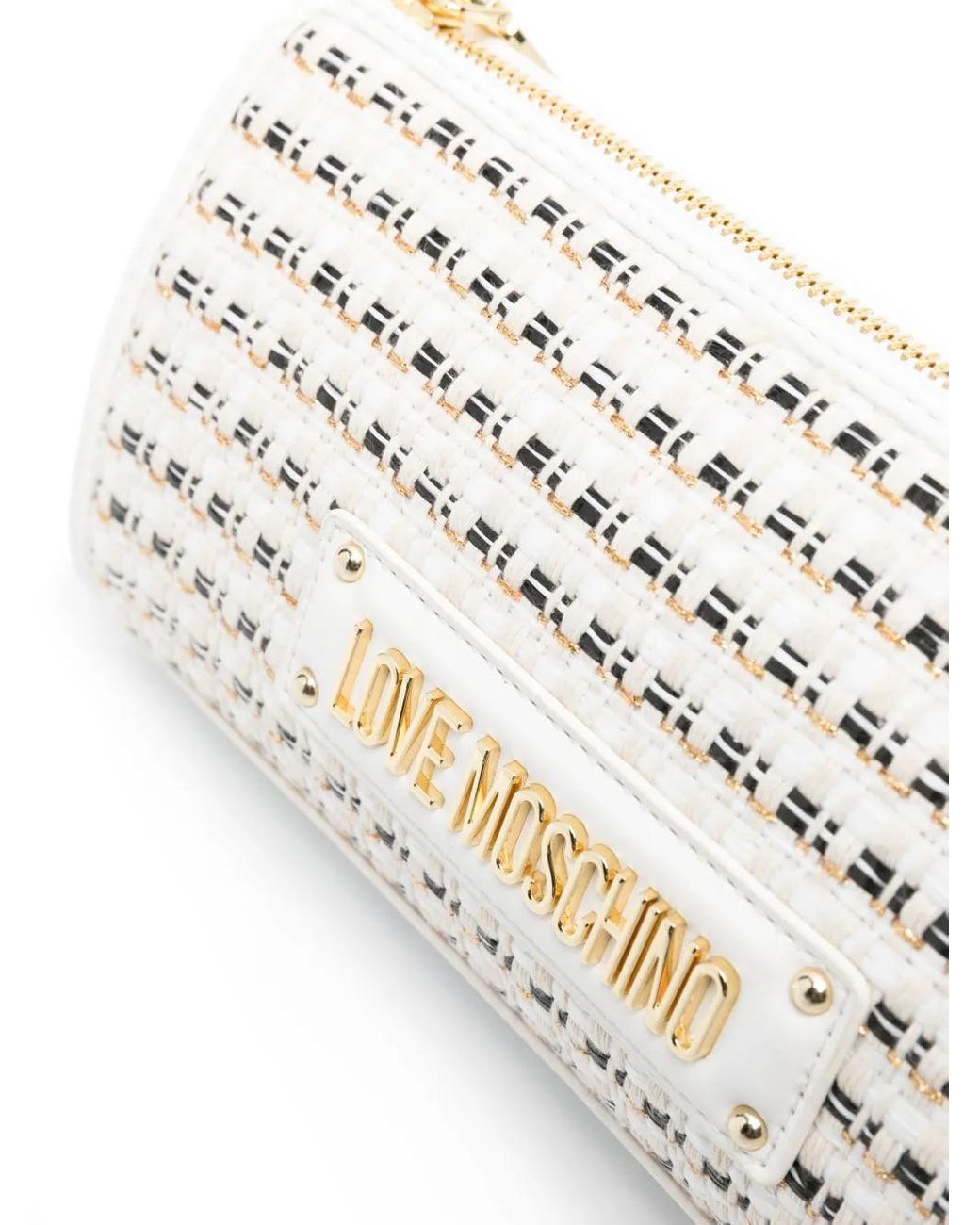 Love Moschino メタリック ショルダーバッグ White