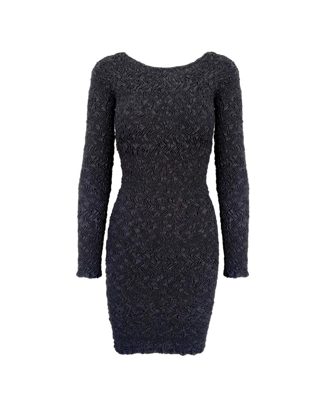 Contessa Mills Blue Blair Smocked Long-Sleeve Dress